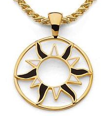 Balicite Gold Sun Medallion