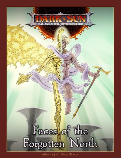 Image of half of Oronis' avangion body and half human. 