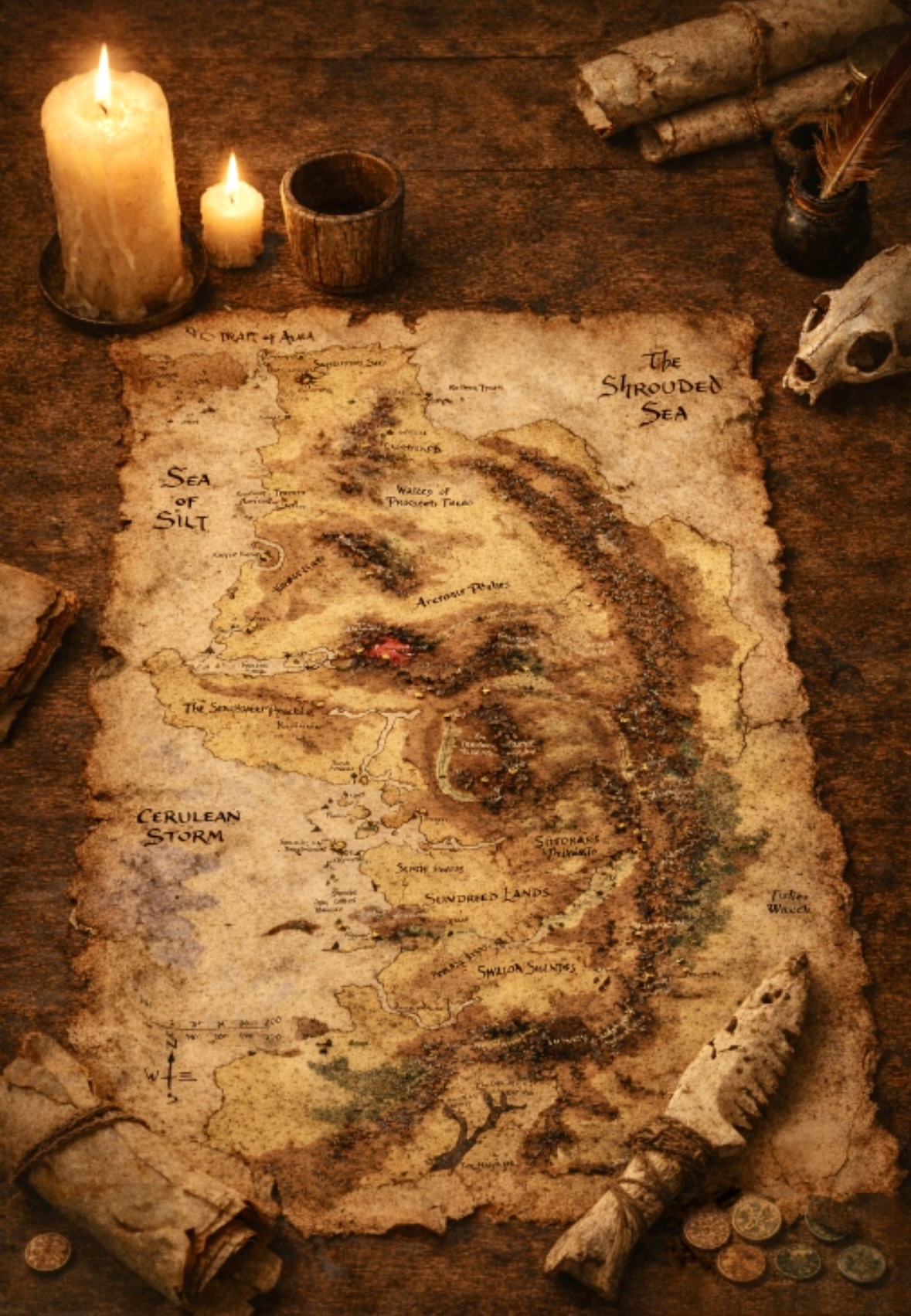 A map of the western Anattan coast