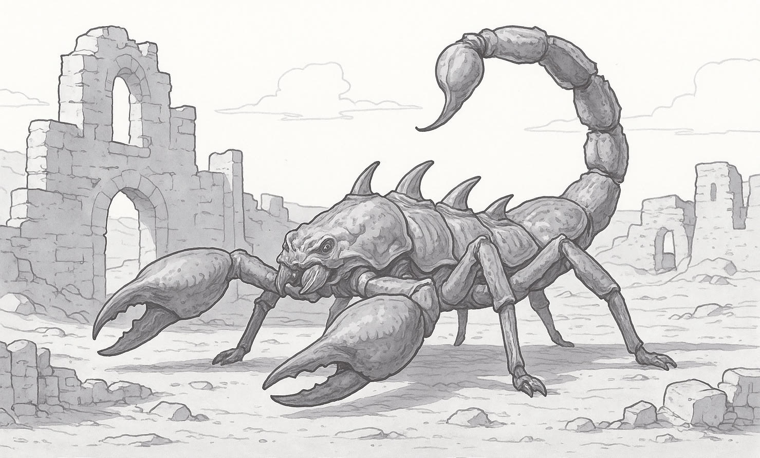 A giant scorpion