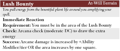 Lush Bounty Terrain Power